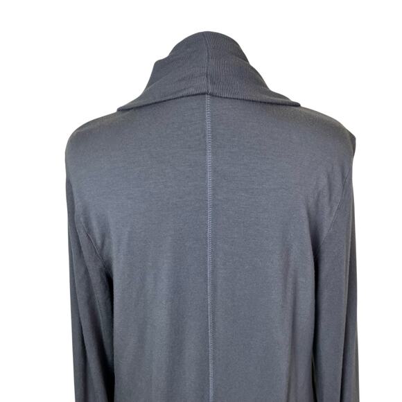 Athleta Sz XS Petite Pranayama Restore Wrap in Grey Buttery Soft Cardigan Yoga - Picture 9 of 16